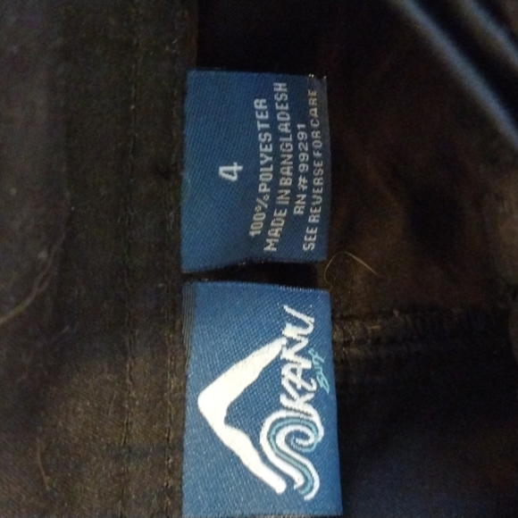 Kanu Surf size 4 black cargo shorts - Picture 2 of 5